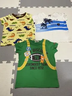 【3枚セット】ミキハウス　ホットビスケッツ　ダブルビー　半袖Tシャツ 80