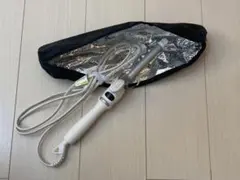 SALONIA セラミックカール ヘアアイロン ホワイト 19mm