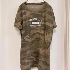 エアロポステール Tシャツ クルー 半袖 迷彩 XL 茶 通学　ゆったりのサムネイル