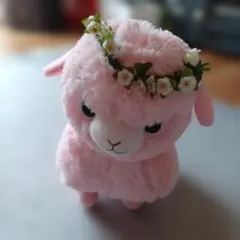 アルパカ 特大ぬいぐるみ　ピンク