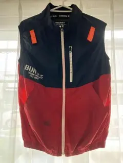 BURTLE AIRCRAFT 空調服 ベスト ネイビー レッドのサムネイル