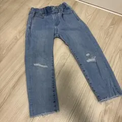 UNIQLOキッズダメージデニムストレッチカットオフ仕上げ120