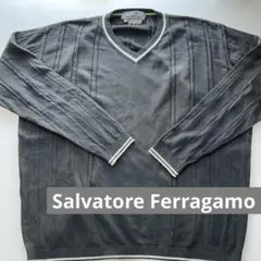 Salvatore Ferragamo フェラガモ　Vネックサマーセーター