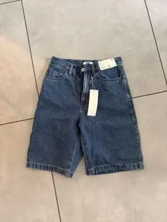 UNIQLO デニムバルミューダショーツ　ハーフパンツ　シシクイ