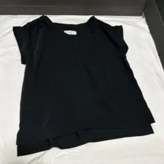 SLOBE IENAスローブイエナ スキッパー半袖ブラウス黒ブラックのサムネイル
