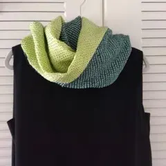 スヌード　着物リメイク　絞り　幅広　短め　ハンドメイド