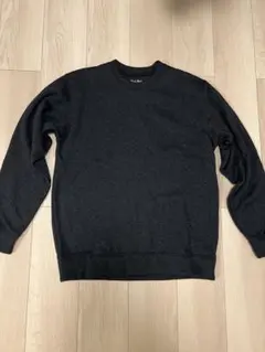 Wooly World ブラック クルーネック スウェット