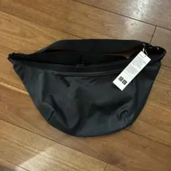 【新品】UNIQLO U ユニクロU コーテッドコットンショルダーバッグ 黒