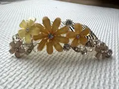花モチーフ ヘアコーム