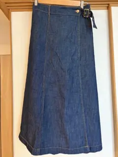 【新品タグ付き】ZARA デニムブルー フレアスカート S