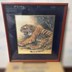 高原鉄男 TETSUO 板絵 『 立ち止まる勇気を持てば』猫 ネコ 額装 絵画