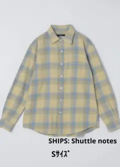 SHIPS　シップス 　チェックシャツ　 ネルシャツ　長袖