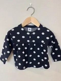 PETIT BATEAU カーディガン ドット柄 18m 81cm