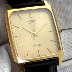 SEIKO セイコー ドルチェ メンズ ゴールド オクタゴン ゴールド 