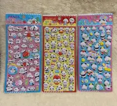 ぷくぷくシール　3Dシール　パンダ　まとめ売り　大人気　立体　癒し