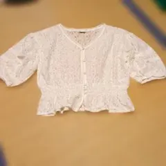 earth music&ecology レース半袖トップス