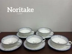 【送料込み】Noritake ノリタケ5客まとめ　ティーカップ　カップソーサー