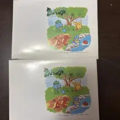 ポケモン 絵入りハガキ 郵便局 2セット