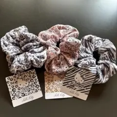 ハローキティ　シュシュ　ヒョウ柄　ゼブラ柄　3種セット