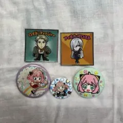 SPY×FAMILYまとめ売り_アーニャ・ロイド・フィオナ_缶バッジ・ステッカー