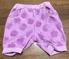 紫色 リンゴ柄 パンツ used