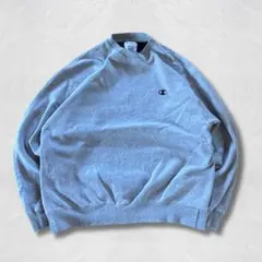 Champion スウェット 2XL ワンポイント グレー 刺繍ロゴ黒 定番