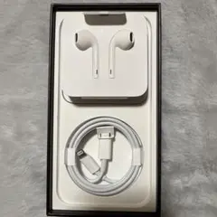 純正 Apple イヤフォンと充電ケーブルセット