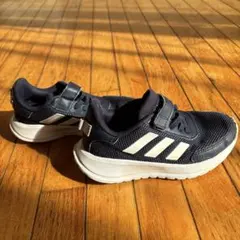 adidas ネイビー スニーカー ベルクロ 18センチ