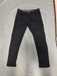 THE SHOP TK MIXPICE 黒 スキニーパンツ コットン混紡