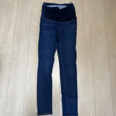 【ユニクロ】マタニティデニムパンツ M ダークブルー