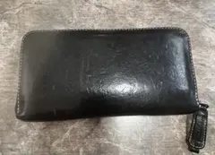 BORSACASA 編み込み本革長財布美品　黒 ami-longwallet-1.jpg