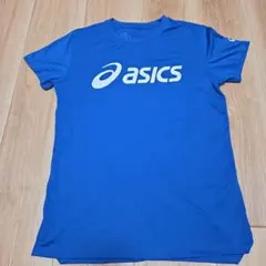 【GW特別価格】asics 青 Tシャツ Mサイズ