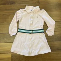 Polo Ralph Lauren 3T ポロシャツワンピース 淡いピンク