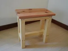 厳選国産桧ほぞ組】木製フラワースタンド 幅60cm×高40cm スツール 花台