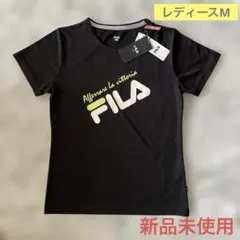 【新品未使用】FILA ブラック Tシャツ Mサイズ 吸水速乾のサムネイル