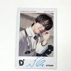&TEAM ニコラス プレミアムサインフォト チェキ