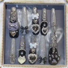 グリッター ネイルチップ 現品 N-31