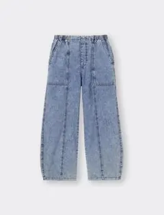 GU コクーンジョガープルオンパンツ BLUE L 標準丈