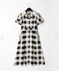 グレースコンチネンタルGRACE CONTINENTALチェックシャツワンピース