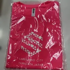 さくらんぼマラソン半袖 Tシャツ ピンク Mサイズのサムネイル