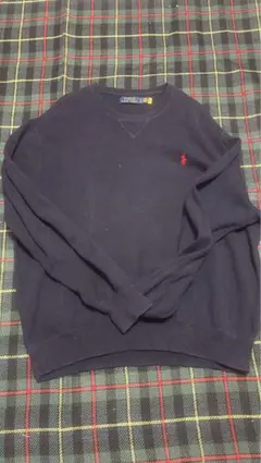 Polo Ralph Lauren ブラック Vネック トレーナー XL