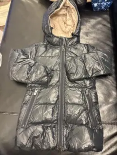 DUVETICA ロングダウンコート サイズ2 ネイビー/ベージュ