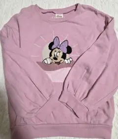 ミニーマウス刺繍トレーナー 130
