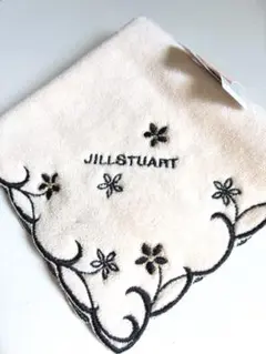JILL STUART 花柄刺繍&ストーン　ハンカチ　新品タグ付き　即納　送料込