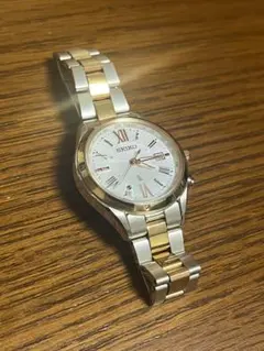 す*り様 【美品】セイコー ルキア 電波時計 ソーラー充電 シェル文字盤