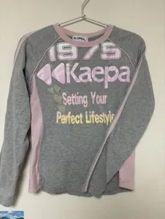 Kaepa ロンT Tシャツ　y2k ロゴ　ギャル 平成　女児　ラメのサムネイル