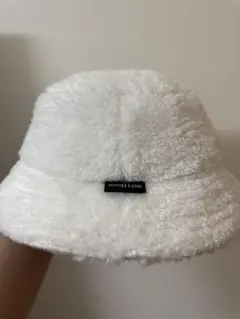 House love フリースバケットハット ホワイト
