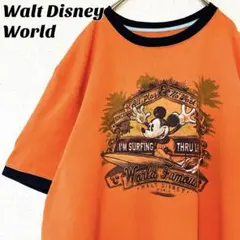 Walt Disney World ミッキーマウス リンガーTシャツ プリント