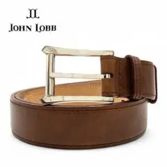 John Lobb レザー ベルト ブラウン ジョンロブ JOHN LOBB - 【新品】ジョンロブ ベルト スエード ダーク