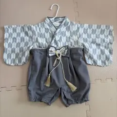 コトリ　Cottoli バースデイ　袴　和服　こどもの日　ロンパース　80サイズ
